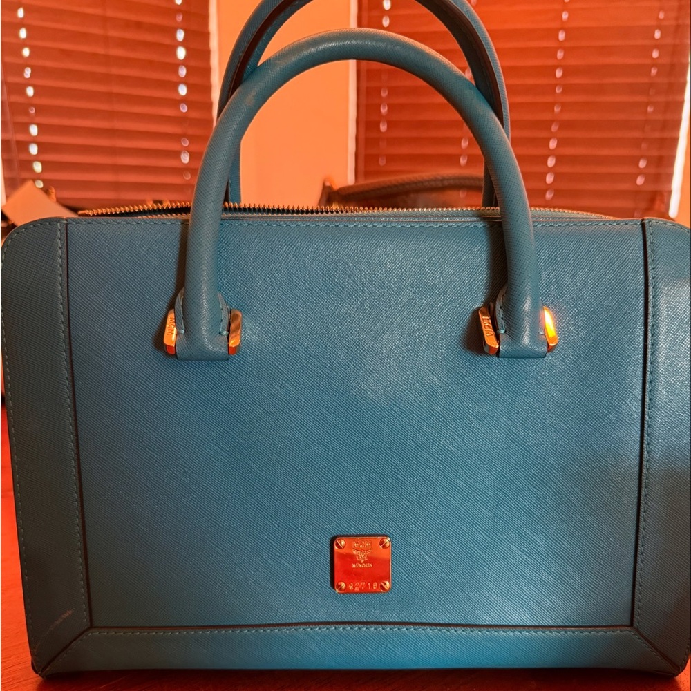 MCM Nuovo Safino leather satchel with strap